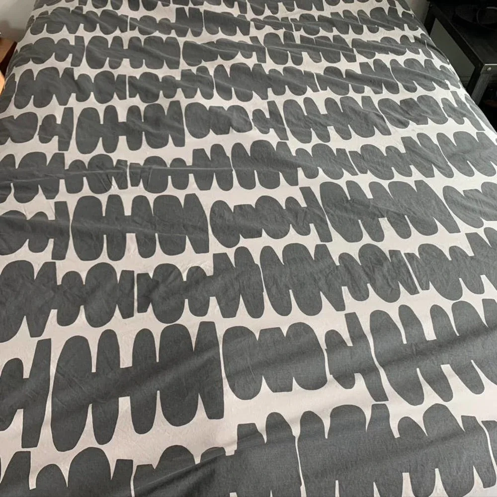 West Elm King Totem Duvet Cover Modern Rare